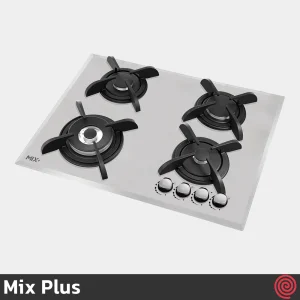 اجاق گاز صفحه ای 4 شعله میکس پلاس مدل Mix Plus 403GW | بدنه شیشه ای