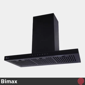 هود شومینه ای بیمکث مدل Bimax 1301 | رنگ مشکی، سایز 90 با موتور توربو 4 دور