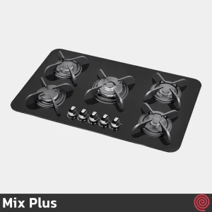 اجاق گاز صفحه ای 5 شعله میکس پلاس مدل Mix Plus IG8507 | بدنه شیشه ای