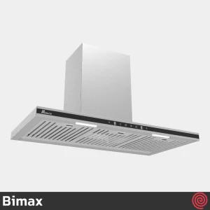 هود شومینه ای بیمکث مدل Bimax 1301 | رنگ استیل، سایز 90 با موتور توربو 4 دور