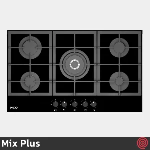 اجاق گاز صفحه ای 5 شعله میکس پلاس مدل Mix Plus G510 | بدنه شیشه ای