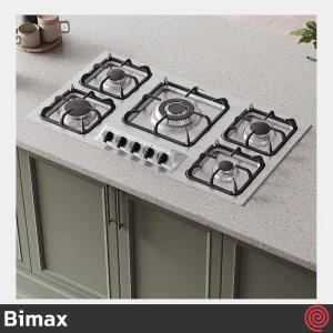 اجاق گاز صفحه ای 5 شعله بیمکث مدل Bimax 5098 | بدنه استیل