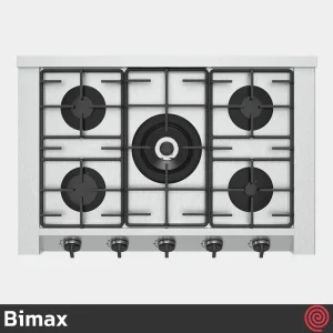 اجاق گاز صفحه ای 5 شعله بیمکث مدل Bimax 2801 | بدنه استیل
