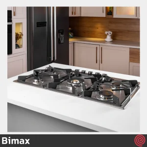 اجاق گاز صفحه ای 5 شعله بیمکث مدل Bimax 2402 | بدنه استیل