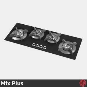 اجاق گاز صفحه ای 4 شعله میکس پلاس مدل Mix Plus CG1402 | بدنه شیشه ای