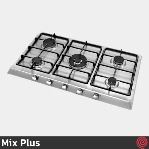 اجاق گاز صفحه ای 5 شعله میکس پلاس مدل Mix Plus ISD505 | بدنه استیل