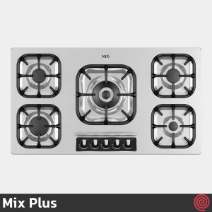 اجاق گاز صفحه ای 5 شعله میکس پلاس مدل Mix Plus 523M | بدنه استیل