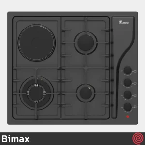 اجاق گاز صفحه ای 4 شعله بیمکث مدل Bimax 0068 | بدنه لعابی با المنت برقی