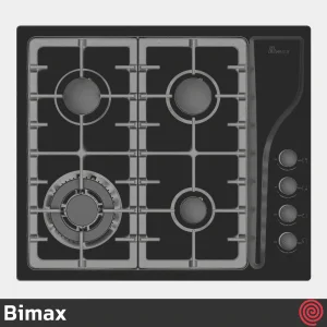 اجاق گاز صفحه ای 4 شعله بیمکث مدل Bimax 0070 | بدنه لعابی