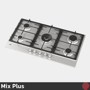 اجاق گاز صفحه ای 5 شعله میکس پلاس مدل Mix Plus STELLA | بدنه استیل
