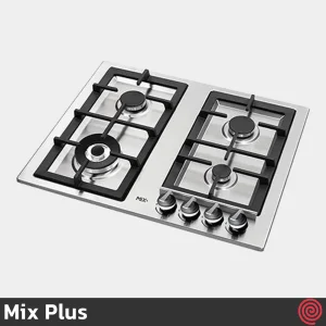 اجاق گاز صفحه ای 4 شعله میکس پلاس مدل Mix Plus 403S | بدنه استیل