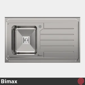 سینک ظرفشویی بیمکث مدل Bimax 937-60 | تک لگنه فانتزی روکار