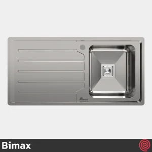 سینک ظرفشویی بیمکث مدل Bimax 936-50 | تک لگنه فانتزی توکار