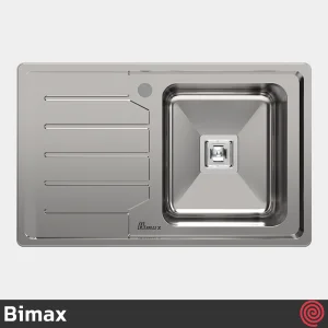 سینک ظرفشویی بیمکث مدل Bimax 932-50 | تک لگنه فانتزی توکار
