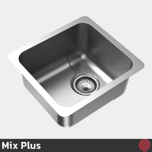سینک ظرفشویی میکس پلاس مدل Mix Plus DSP45-32 | یک لگنه زیرکابینتی
