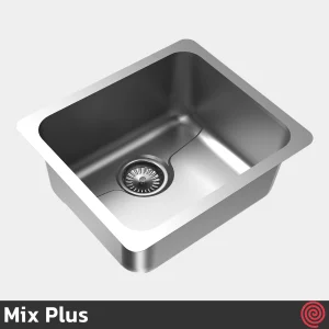 سینک ظرفشویی میکس پلاس مدل Mix Plus DMP45-34 | یک لگنه زیرکابینتی