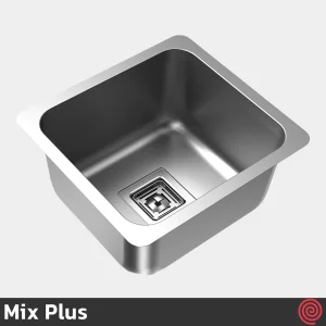 سینک ظرفشویی میکس پلاس مدل Mix Plus DSS45-32 | یک لگنه زیرکابینتی