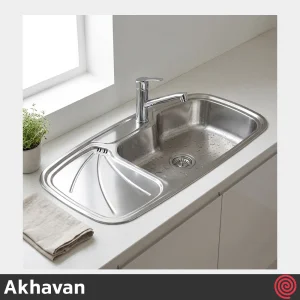 سینک ظرفشویی اخوان مدل Akhavan 130-50 | تک لگنه فانتزی توکار