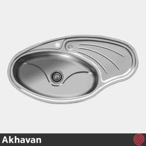 سینک ظرفشویی اخوان مدل Akhavan 119-52 | تک لگنه فانتزی توکار
