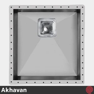 سینک ظرفشویی اخوان مدل Akhavan 406-40 | یک لگنه زیرکابینتی