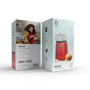 پاپ کورن ساز خانگی 270 میلی‌لیتر 1200 وات گرین لاین مدل Green Lion GNPOPJYPMWH/RD