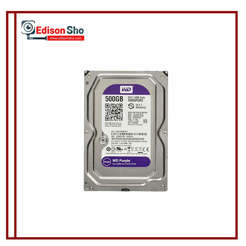 هارد دیسک 500 گیگ شرکتی اینترنال وسترن دیجیتال بنفش گارانتی شرکتی