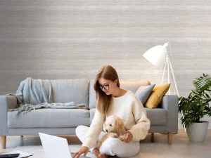 آلبوم کاغذدیواری کربن 1طرح بافت نقره‌ای کد ۱۰۰۸۹