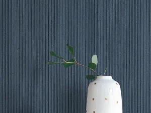 کاغذ دیواریکربن2/carbon طرح راه راه سرمه‌ای کد ۱۰۱۸۴