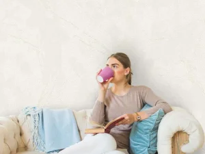 کاغذ دیواری هاش دو او H2O طرح رگه‌دار کرم / کد 918C