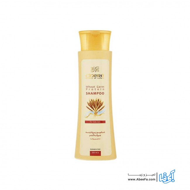 شامپو پروتئینه جوانه گندم سینره مدل Wheat Germ حجم 250 میلی لیتر