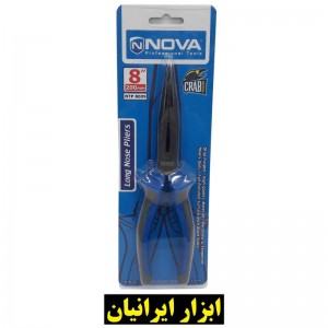 انبر دم باریک مدل NTP-8009 سایز 8 اینچ نووا