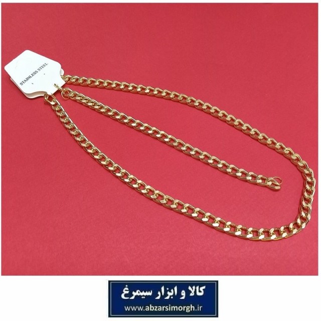 ست گردنبند و دستبند زنجیر کارتیه یا کارتیر طلایی B وزن 24 گرم فروش تک و تعداد ZBD-018
