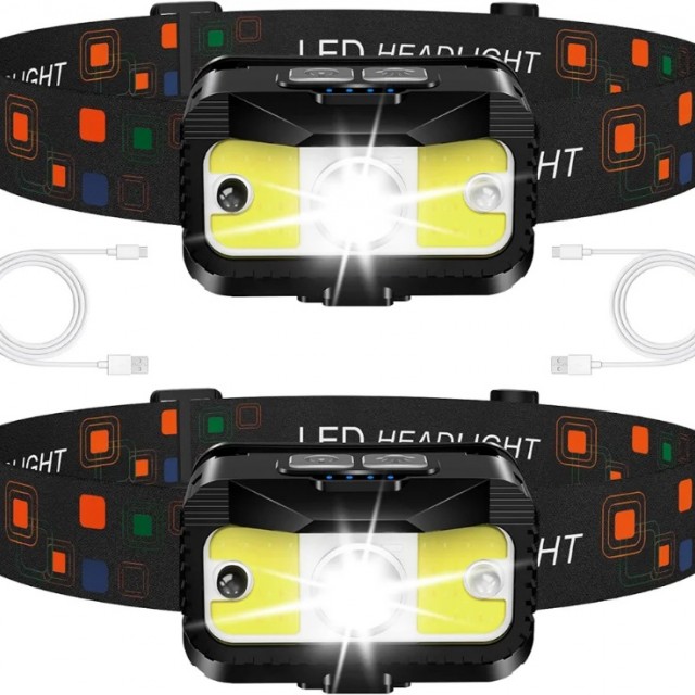 هد لامپ یا چراغ پیشانی کمپینگ، کوهنوردی و خودرو شارژی  ECG-023