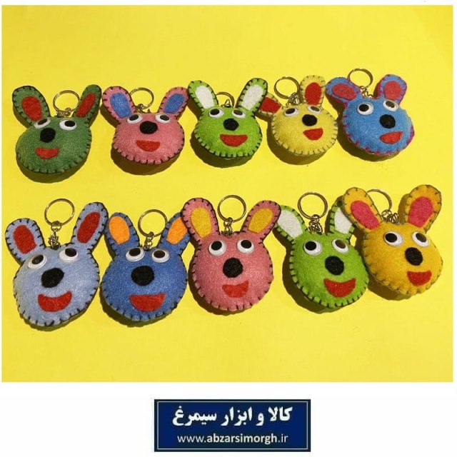 جاکلیدی و آویز نمدی خرگوش جوایز مدرسه و هدیه دانش آموزی و دبستان HFK-001
