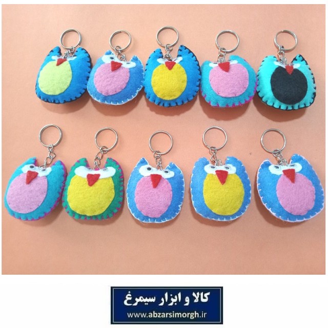جاکلیدی و آویز نمدی جغد جوایز مدرسه و هدیه دانش آموزی و دبستان HFK-010