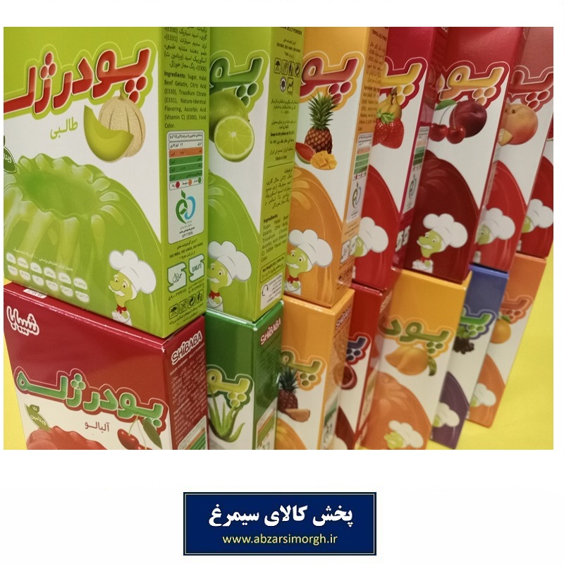 پودر ژله شیبابا Shibaba طعم های متنوع برای هر سلیقه 100 گرم و تاریخ مصرف 1406