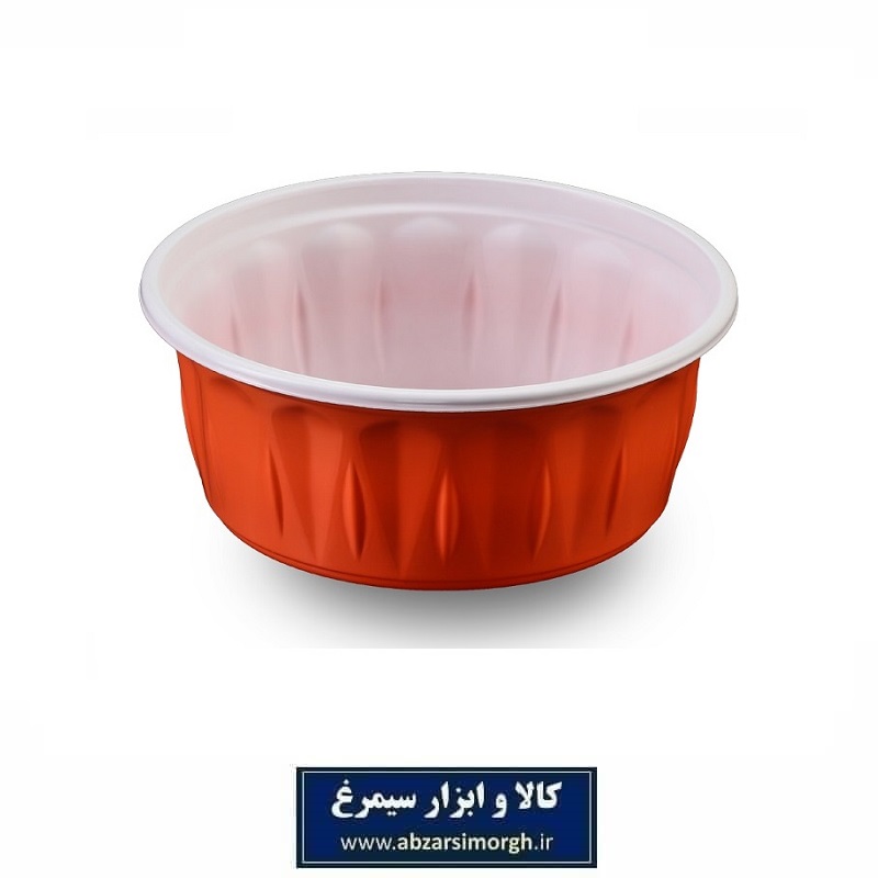 کاسه و ظرف یکبار مصرف خورشتی Tak Zarf تک ظرف رنگی درب دار 12 عددی HZY-076