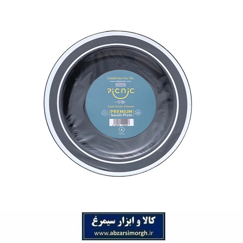پیش دستی پلاستیکی یکبار مصرف الماس دور متالایز طب پلاستیک 6 عددی HZY-102