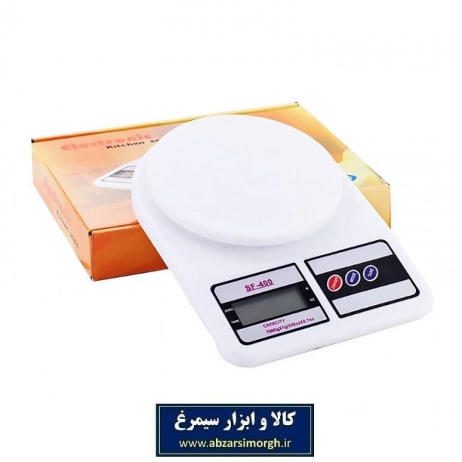 ترازو آشپزخانه مدل SF400 جعبه زرد ساخت چین اصلی + ضمانت بدون قید و شرط MTZ-005