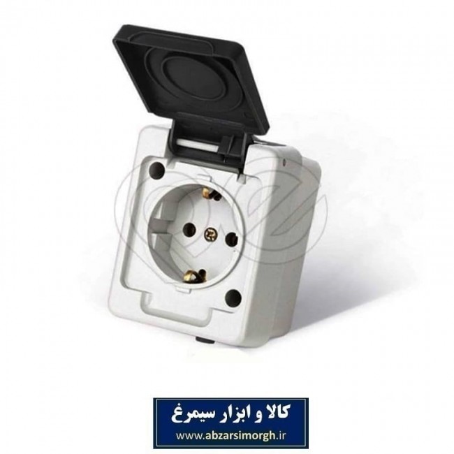 پریز بارانی مدل PE132 پارت الکتریک مدل برکه درب دار مقاوم در برابر باران، گرد و خاک EPR-001
