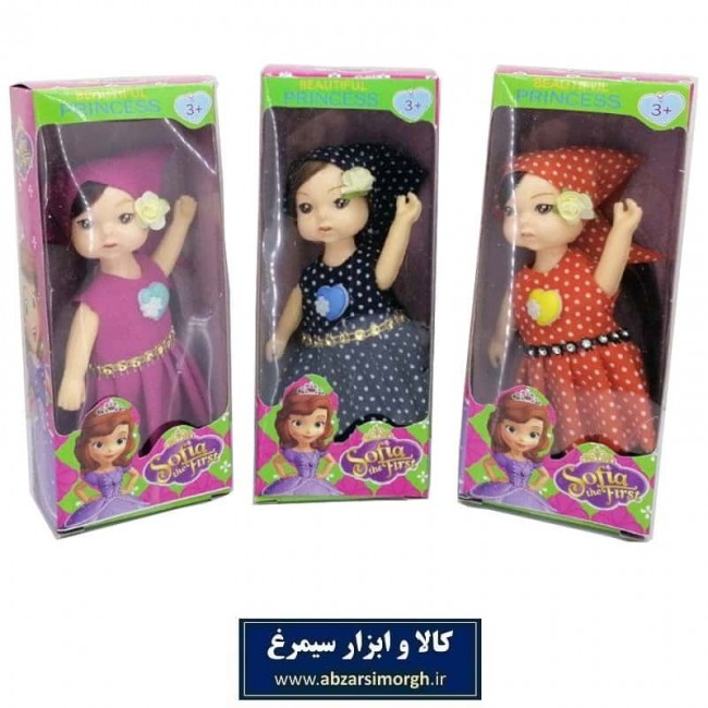 عروسک اسباب بازی مدل گوشتی طرح پرنسس سوفیا قد ۱۴ سانت جعبه دار TAR-008