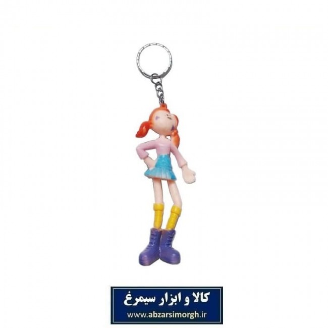 جاکلیدی عروسک دختر فانتزی قد ۱۰ سانت فروش تک و جین  12 عددی HSK-025