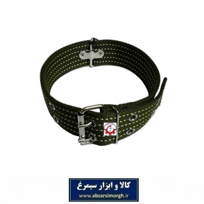 قلاده گردنی سگ برزنتی بزرگ و پهن عرض 5 سانت قهوه ای و سبز HPS-009C