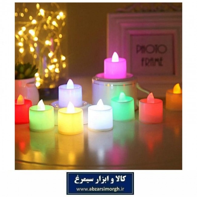 شمع ال ای دی LED تزئینی رنگی برای تولد و مراسم ELU-009