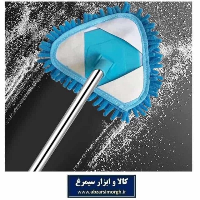 تی ماکارونی مثلثی چرخشی شستشو و نظافت شیشه و دیوار دسته تلسکوپی خارجی NSH-006