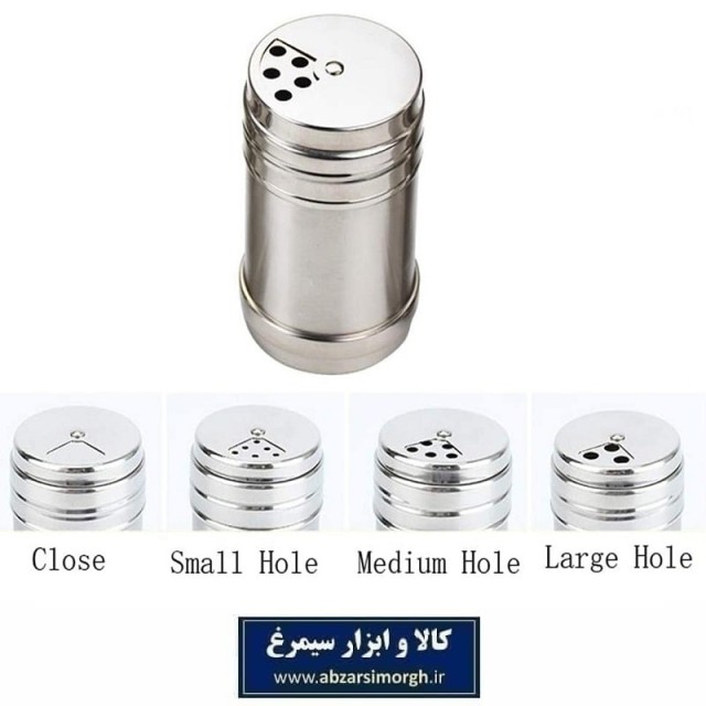 نمکدان  و فلفل پاش استیل خارجی تک سایز فروش تک و تعداد HZF-052