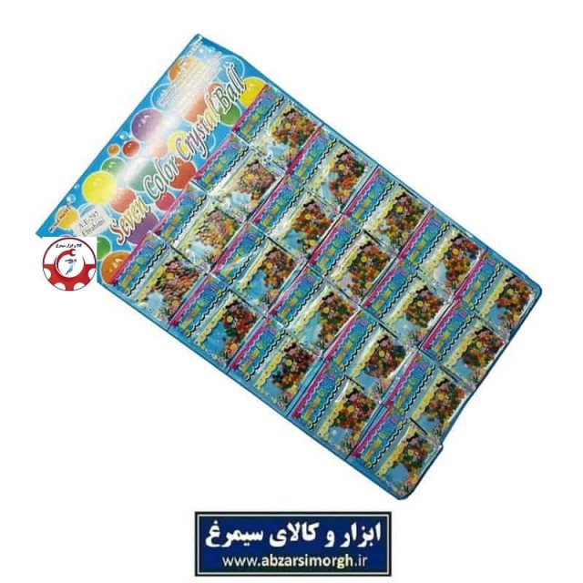 خاک ژله ای هفت رنگ Crystal Ball تک و و ورق ۲۰ عددی GKJ-002