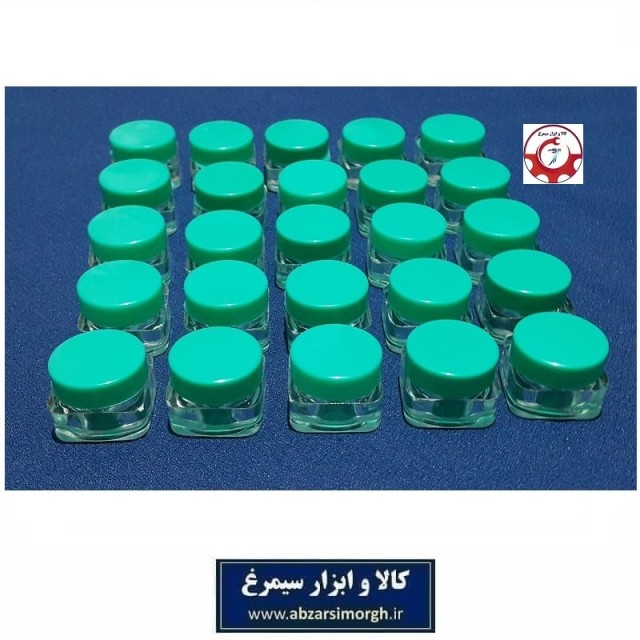 ظرف تستر و قوطی کریستال کرم و ژل مکعب ۵ گرم فروش تک و تعداد HZY-014