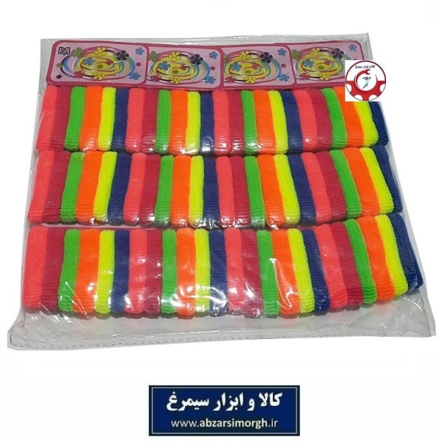 کش مو دخترانه و زنانه رنگی حوله ای باریک جوایز مدرسه و هدایای دانش آموزی ZKM-003