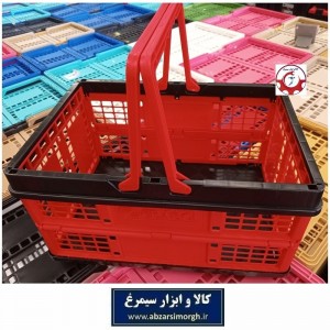 سبد تاشو پلاستیکی کم جا مناسب خودرو، پیک نیک، کمپینگ و سفر NAC-012